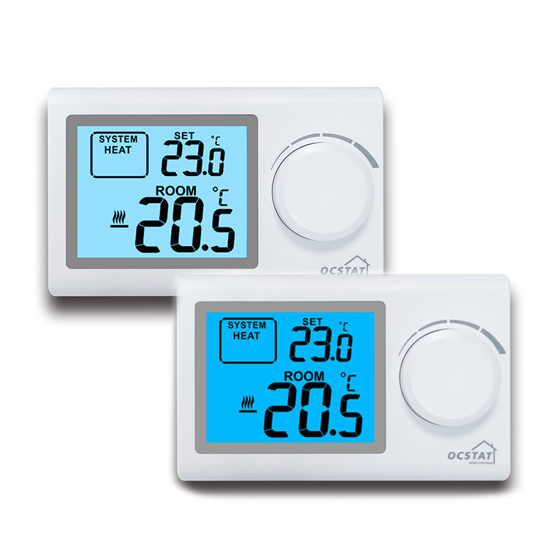 230V Floor Heating Digital Room Thermostat For Water Heating , Lcd Display