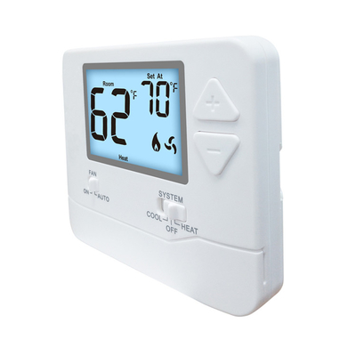 Riseem ABS Non-programmable Digital Heating and Cooling Room Temperature 24V Home Thermostat with Frame
