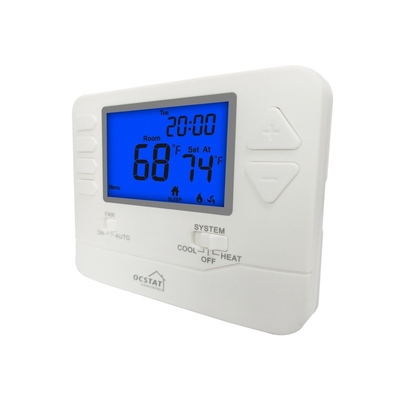 Single Stage Menu Drive Gas Configurable RF Programmable Room Thermostat 24V