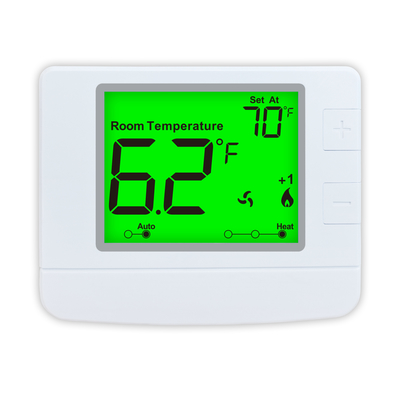 White Digital Room Thermostat with LCD Display for Temperature Control