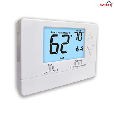 Convenient Electronic Room Thermostats for Heat Pump 1H/1C 2*AA Batteries or 18-30 VAC NEC Class II