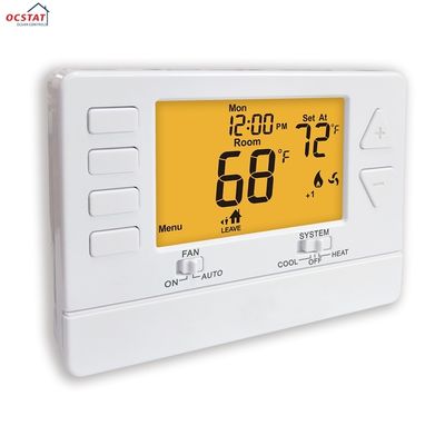 Physical Dimensions 5.43" W X 3.85" H X 1.14" D 7 Day Programmable Thermostat with Anti-Flammable ABS PC Material