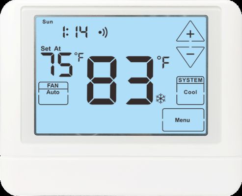 24V White Color LCD Digital 2 Heat 1 Cool Electronic Air Conditioner Room Heat Pump Thermostat STN855WHD