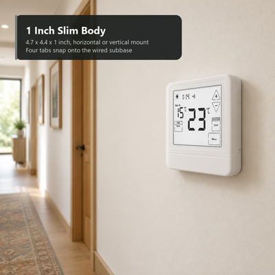 TUYA APP Smart Life Heat Pump Room Air Conditioning LCD Touch WIFI Home Smart Thermostat with Alexa Voice Control