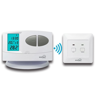 Riseem Weekly Programmable ABS RF Room Wireless RF Thermostat For Underfloor Heating