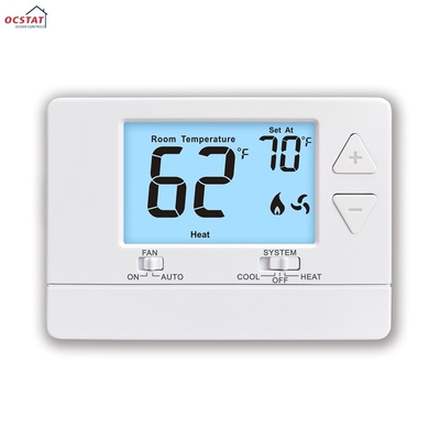 Air Conditioner Cooling Home HVAC Thermostat , 24V Non Programmable Thermostat