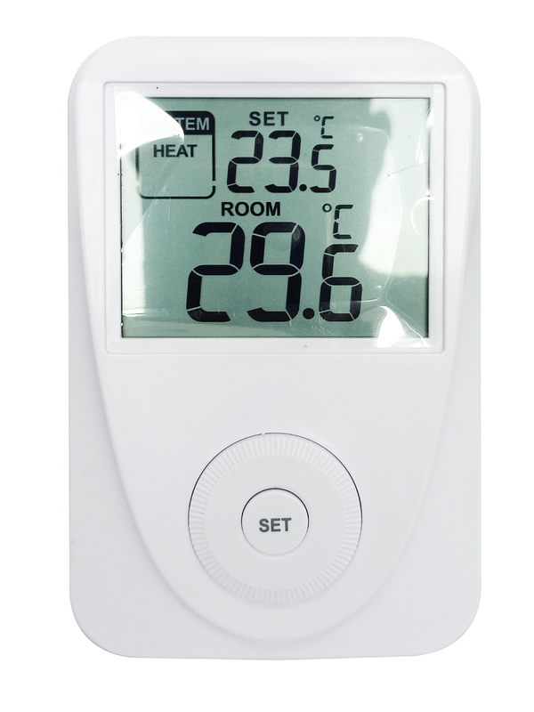 Works With Most Heating And Cooling Systems Electronic Room Thermostat For Indoor Temperature Control
