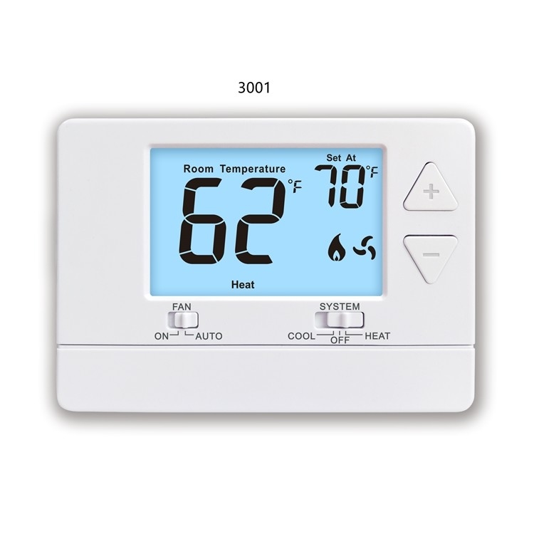 Reseem White Non Programmable 24V Electronic Room Thermostat With NTC Sensor