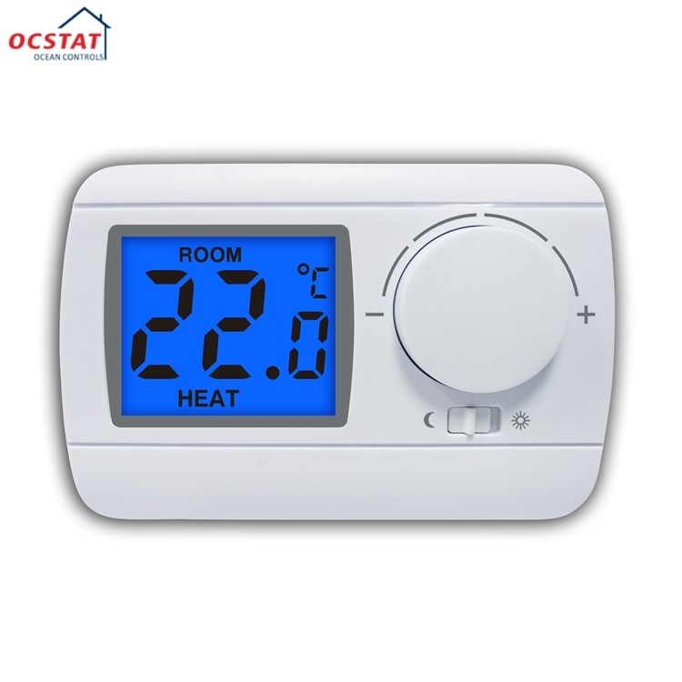 Riseem ISO Gas Boiler Room Non-programmable Thermostat For Floor Heating System 230V