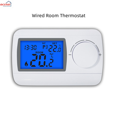 Riseem Kablolu Elektrik Isı Programlanabilir Kazan Odası Termostat 230V ABS Gaz kazanı için