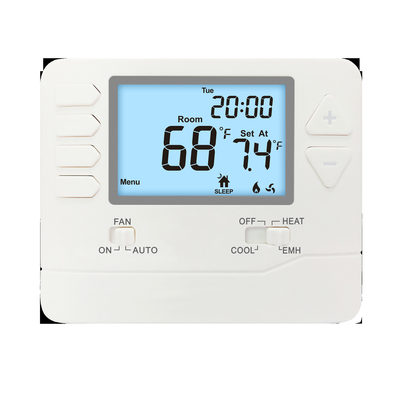 Riseem 24V ısı pompası 2H / 1C HVAC ABS Ofis / Bar için çok aşamalı termostat