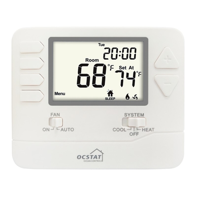 Riseem Pil Gücü 24V Alir Klima Oda Termostat, Dijital Programlanabilir Termostat Ev İçin