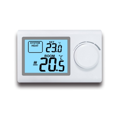 Riseem ROHS Programlanamayan Termostat / Büyük Düğme ABS 230V Kablolu Isıtma Denetleyicisi Yeraltı Oda Termostatı
