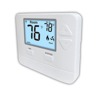 HVAC Isıtma WIFI LCD ABS Programlanamaz Dijital Ev Termostatı 24V