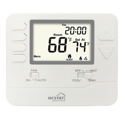 Riseem 2 ısıtma 1 soğutma Programlanamayan elektrikli veya gaz odası termostat ısıtma ve soğutma swing ayarlama ile
