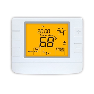 Riseem 24VAC Kablolu Sıcaklık Denetleyicisi Programlanabilir Ev Termostatı LCD Dijital Ekranı 2 Isı 2 Soğuk