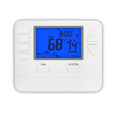 Riseem WiFi Alexa ABS ile çalışır 24V LCD HVAC Dijital 7 Gün Programlanabilir WiFi Kontrolü HVAC Sistemi için Ev Termostatı