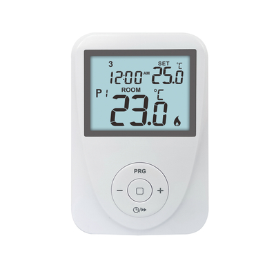 230V 7 Gün Programlanabilir Beyaz Renkli Gaz Kazanı Dijital Isıtma Odası Termostat