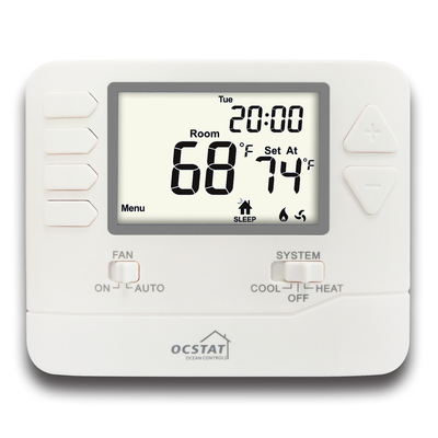 LCD Ekranı Programlanabilir Oda Termostatı Sıcaklık Kontrolü ve Çoklu Programlama Seçenekleri