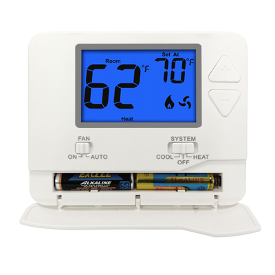 Programlanamayan LCD Arka Işıklı Tek Kademeli 24V HVAC Ev Termostatı