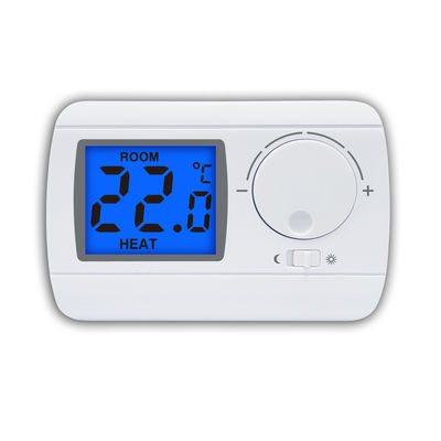 Ev ısıtma sistemi için LCD arka ışık akıllı dijital kablolu oda termostatı