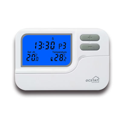 230V Mavi Büyük Ekran Kablosuz Dijital Programlanabilir Oda Termostatı