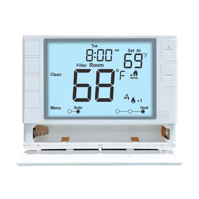 Coiiwsei Otel ve Ev İçerisi Verimlilik Beyaz/Mavi LCD Ekranlı Elektronik Oda Termostatı