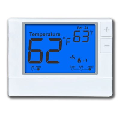 Riseem Conventional Wired Room Thermostat 2H/2C Stages for HVAC System Temperature Management