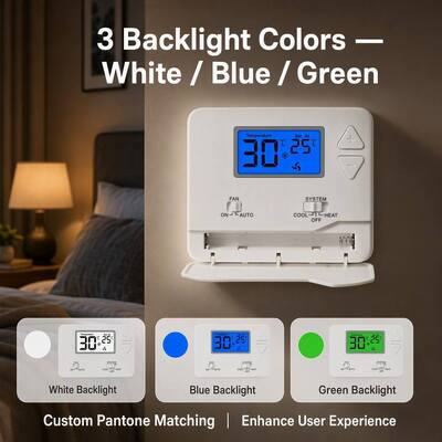 Miuputake Manual/Automatic Control Kablolu Oda Termostatı ±1C doğruluk ve Pil Gücü