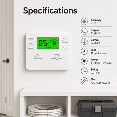 Riseem Duvar veya Junction Box Montage Programlanabilir Oda Klima Enerji tasarrufu özelliği ile termostat