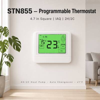 Programlama 5 1 1 Gün Ticari ısı pompası Enerji tasarrufu programlanabilir kablolu klima için sıcaklık kontrolörü