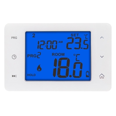 Yeni Dokunmatik Düğme Ekranlı HVAC Termostatı / Dijital Isı Pompalı Termostat, 2*AAA Boyutunda Pil ile