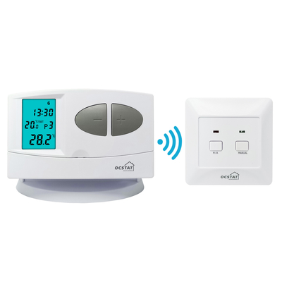 2 Isı 2 Soğuk 7 Gün Programlanabilir Termostat / Su Isıtma RF Oda Termostatı
