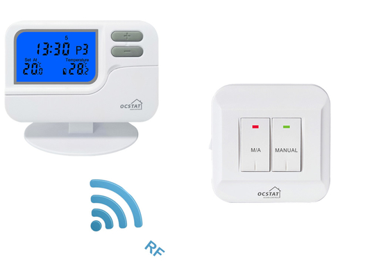 Riseem Beyaz Kabuklu Pilli Dijital Oda Programlanabilir Termostat HVAC Sistemleri ile 7 Gün