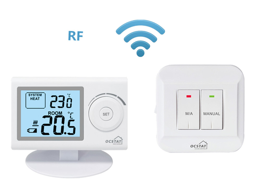 Riseem Isıtma ve Soğutma 2 * AAA Boyutlu Pille Programlanamayan RF Oda Termostatı