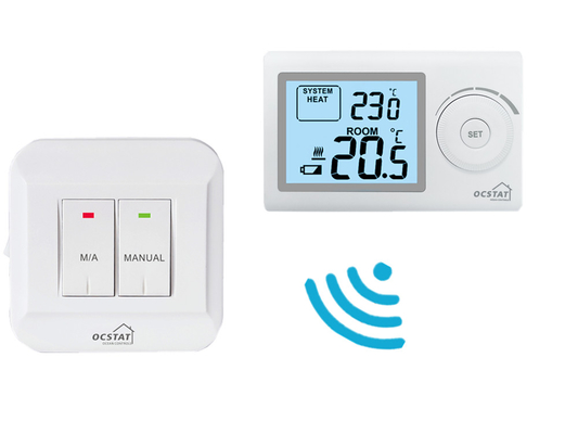 Riseem ABS 230V Akıllı Dijital RF Programlanamayan Oda Termostatı Bir Yıllık Garanti