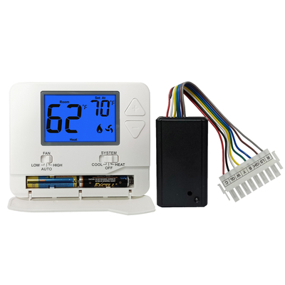 Evrensel 24V HVAC Termostat Duvar - Yatak Odası Beyaz Renk İçin Monte Edildi