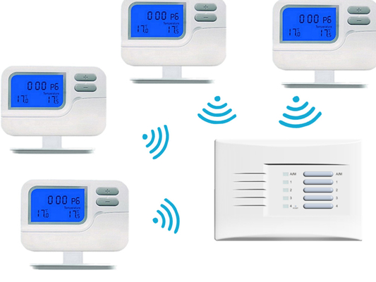 Riseem Enerji tasarrufu RF Oda Programlanabilir Termostat Isıtma ve Soğutma 1 ila 4