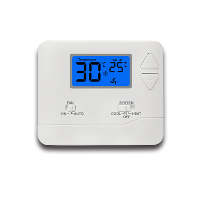Riseem Beyaz LCD Ekran Dijital Oda Programlanamaz Termostat HVAC Sistemleri İçin