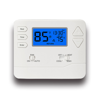 2 Isı / 1 Soğutma 0.5°C Doğruluk 24V Dijital Programlanamaz Yükselme Termostatı Isı Pompası için