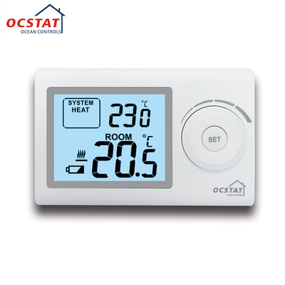 Riseem ABS LCD Ekranı 230V Programlanamayan Oda Isıtması Ev Termostatı