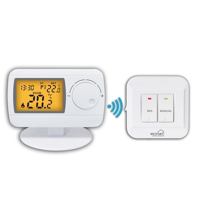 Riseem 433MHZ ABS Dijital RF Termostat Isıtma ve Soğutma Odası Gaz Kazanları