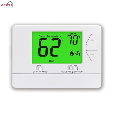 Riseem 24V Beyaz ABS PC Klima Pil Programlanamaz En İyi Ev Termostatları Oda HVAC Sistemi