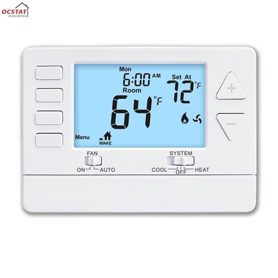Riseem 24V LCD Dijital 1 Isı 1 Soğutma Kablolu Oda Ev Termostatı Klima OEM