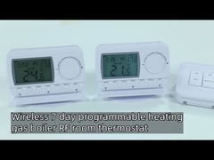 E7RF 230V ABS Kablosuz Gaz Kazanı Oda Termostatı Yerden Isıtma İçin NTC Sensörü